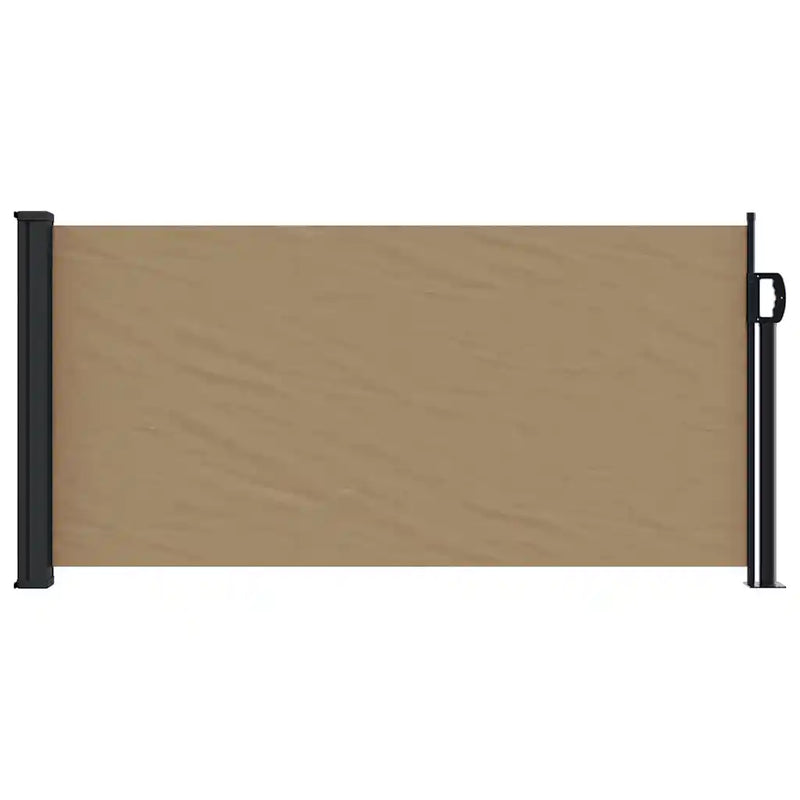 Retractable Side Awning Taupe 100x500 cm