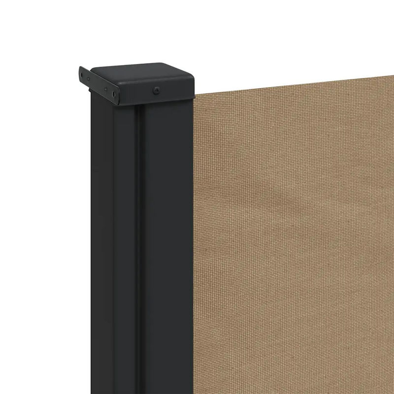 Retractable Side Awning Taupe 100x500 cm