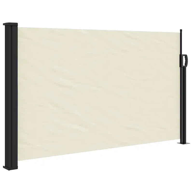 Retractable Side Awning Cream 120x500 cm