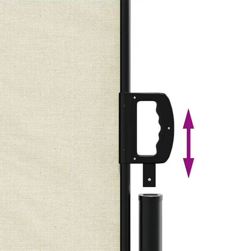 Retractable Side Awning Cream 120x500 cm