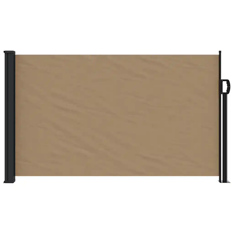 Retractable Side Awning Taupe 120x500 cm