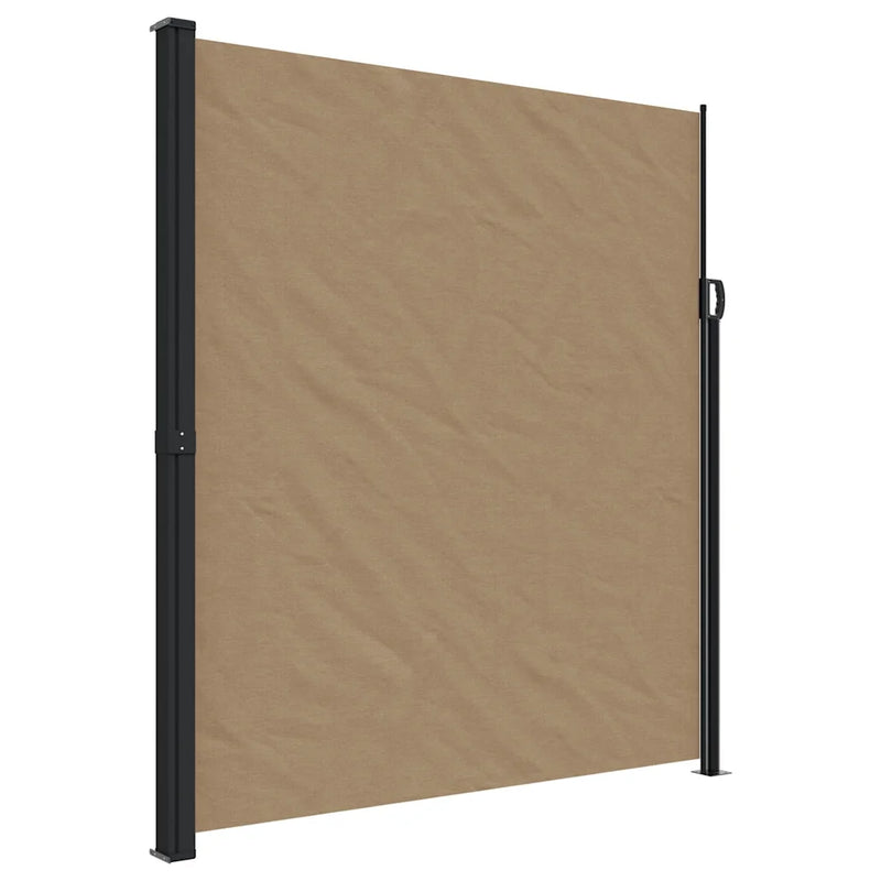 Retractable Side Awning Taupe 220x500 cm