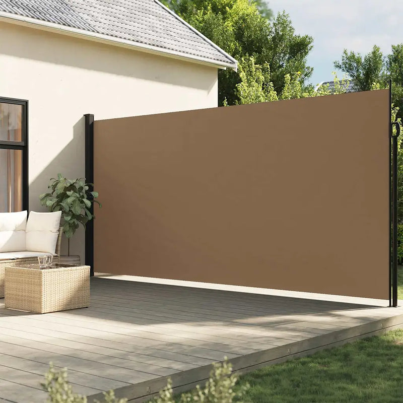 Retractable Side Awning Taupe 220x500 cm