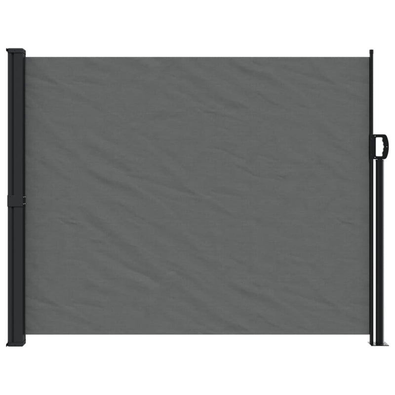 vidaXL Retractable Side Awning Anthracite 160x600 cm