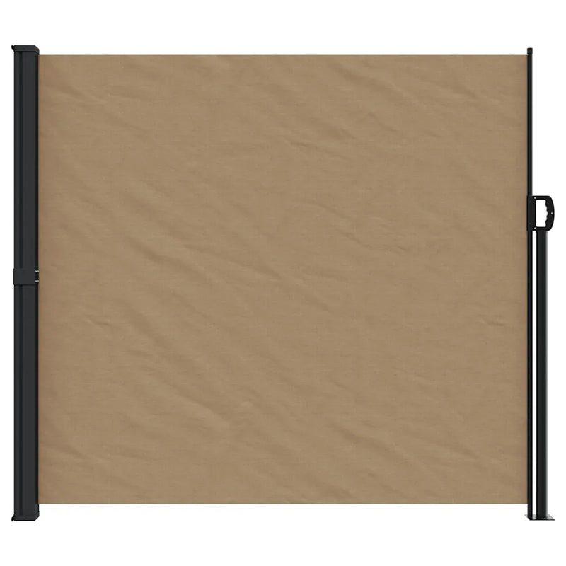Retractable Side Awning Taupe 180x600 cm