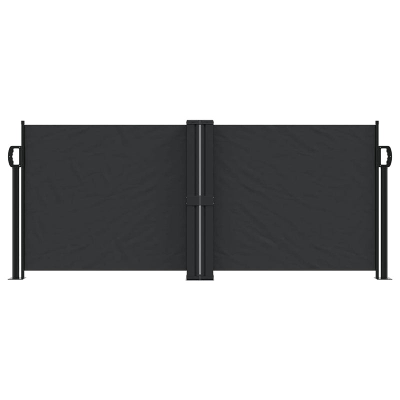 vidaXL Retractable Side Awning Black 100x1000 cm