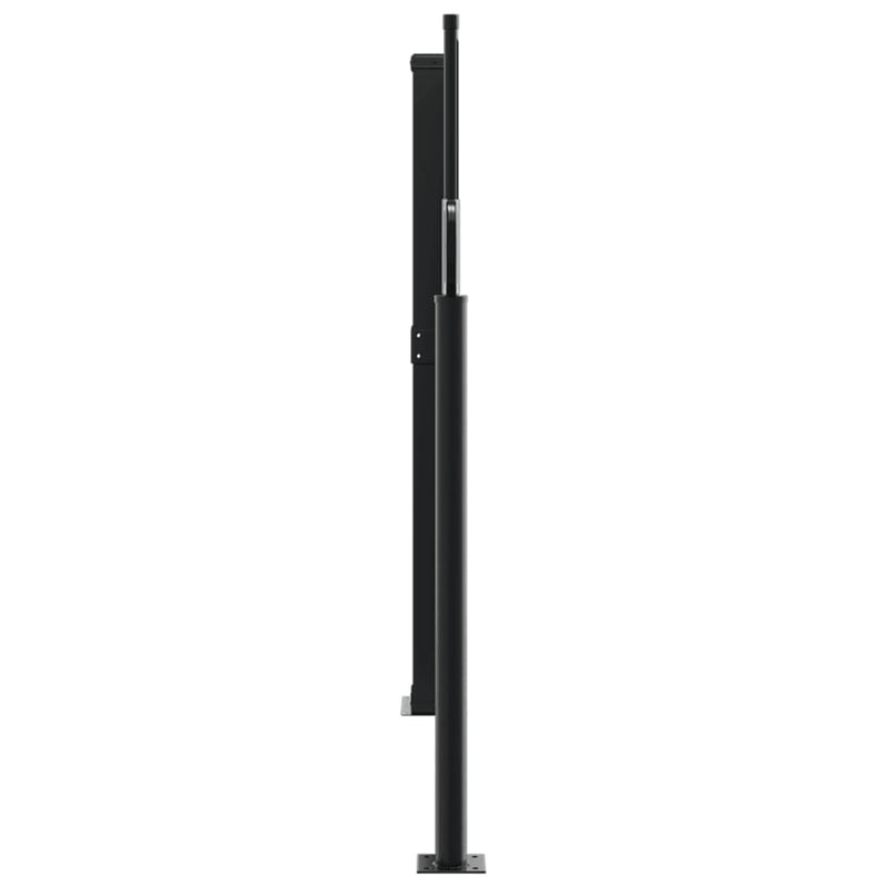 vidaXL Retractable Side Awning Black 100x1000 cm