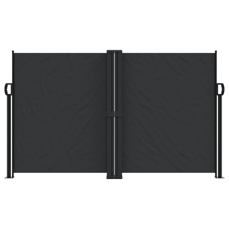 vidaXL Retractable Side Awning Black 140x1000 cm