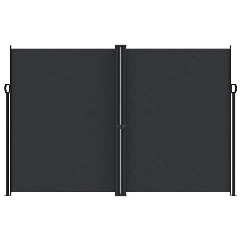 Retractable Side Awning Black 220x1200 cm