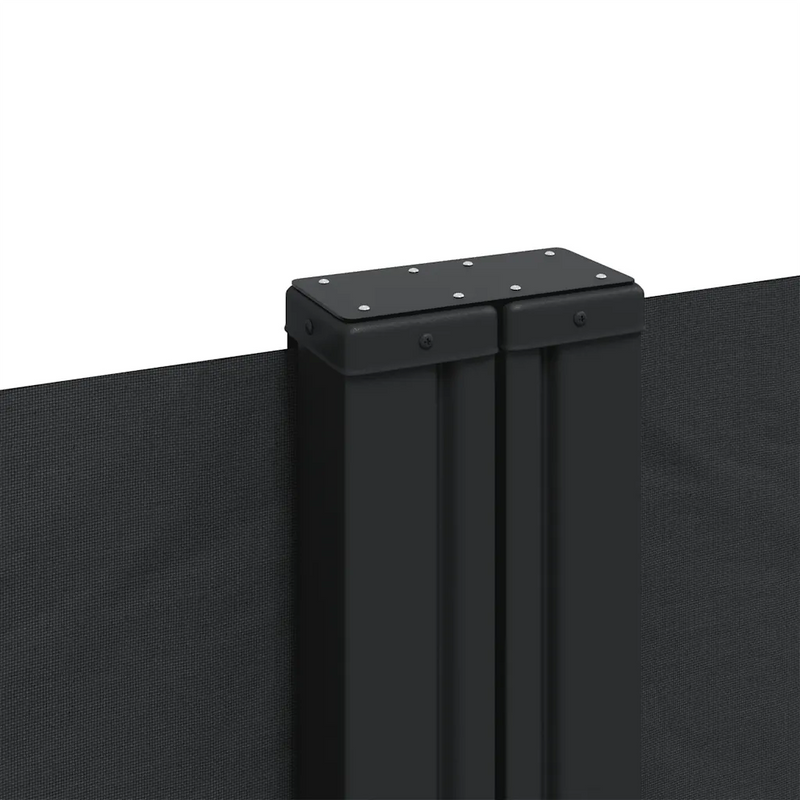 Retractable Side Awning Black 220x1200 cm