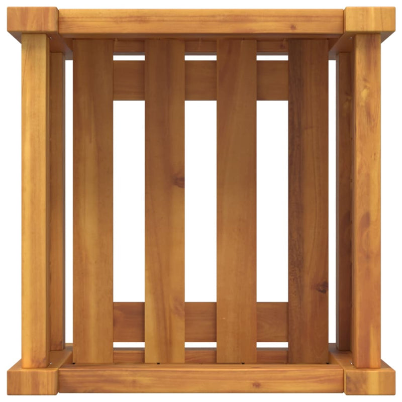 vidaXL Garden Planter with Liner 31x31x30 cm Solid Wood Acacia
