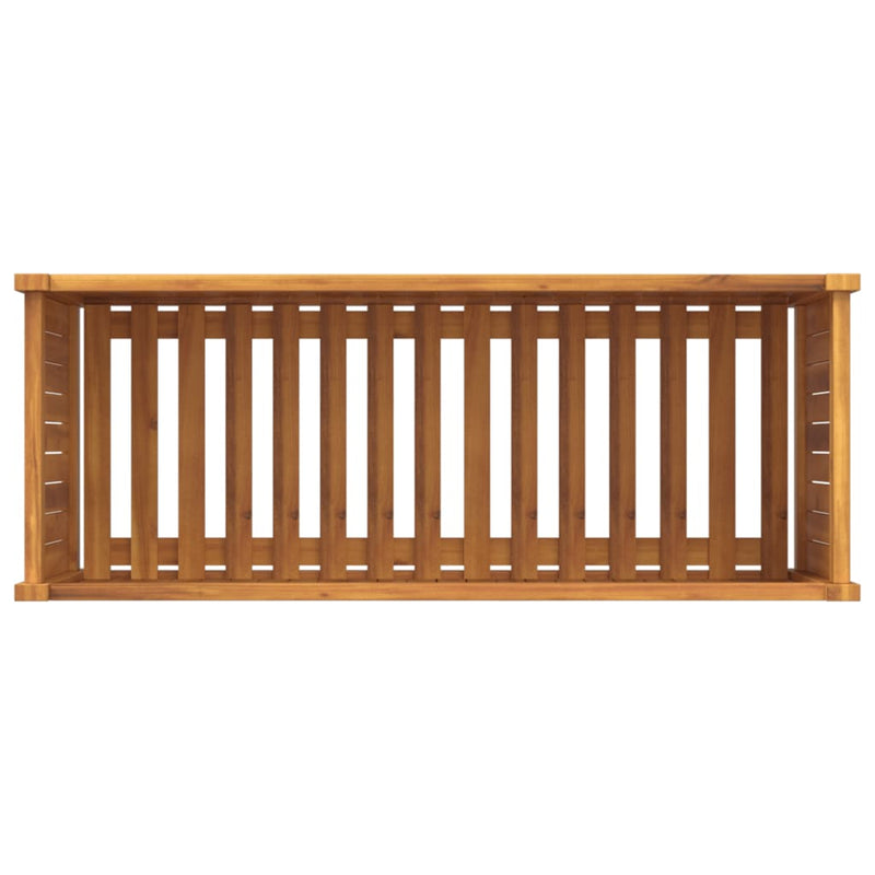 vidaXL Garden Planter with Liner 99.5x38x50 cm Solid Wood Acacia