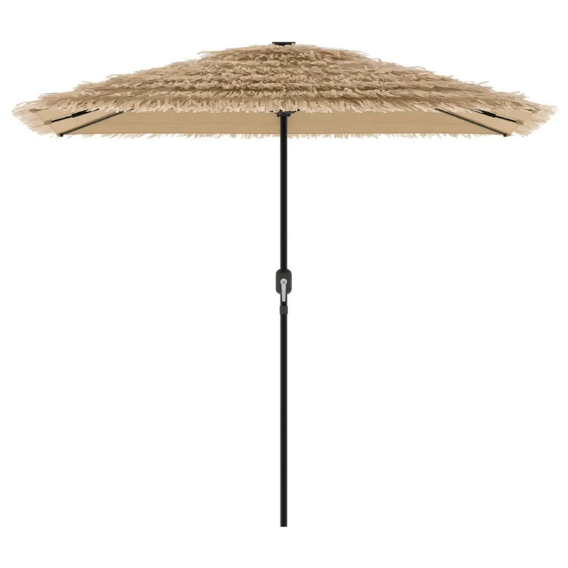Garden Parasol with Steel Pole Brown 248x248x248 cm