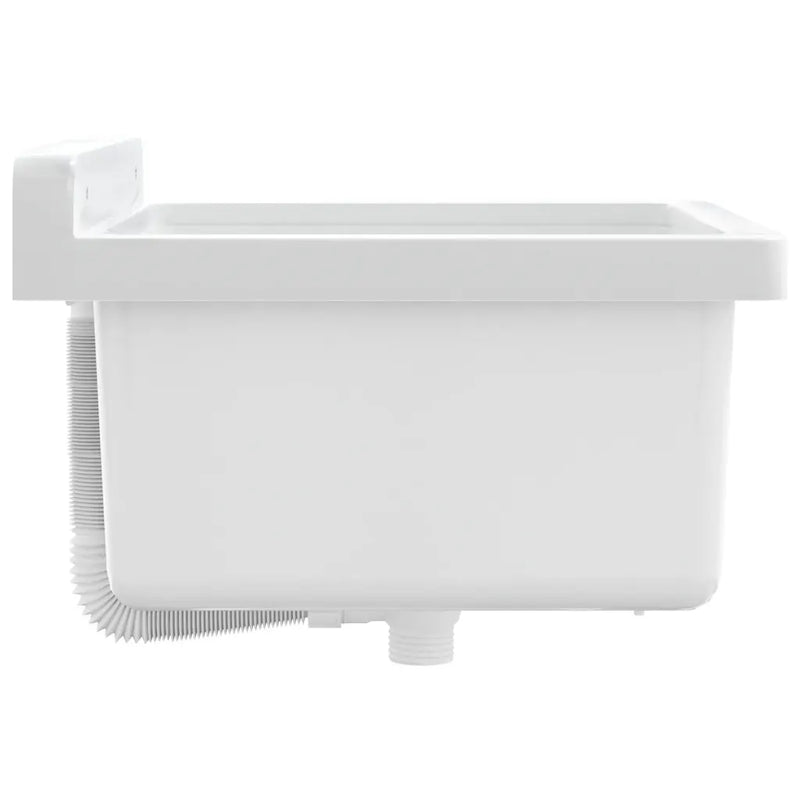 Sink Washbasin for Wall Mounting White 40x40x24 cm Resin