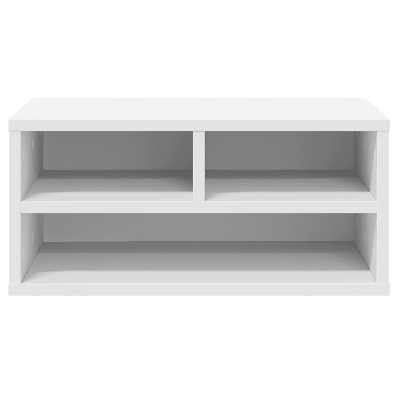 vidaXL Printer Stand White 49x40x22.5 cm Engineered Wood