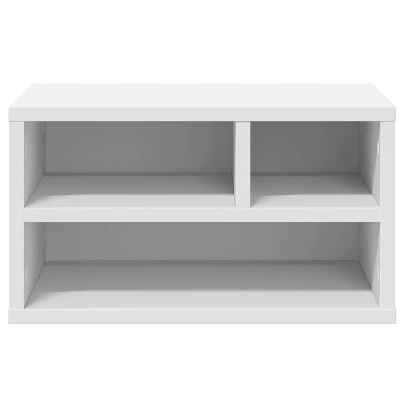 Printer Stand White 40x32x22.5 cm Engineered Wood