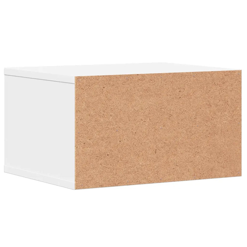 Printer Stand White 40x32x22.5 cm Engineered Wood