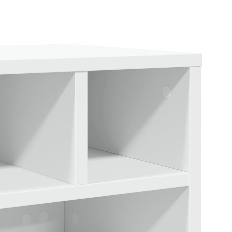 vidaXL Printer Stand with Wheels White 41x32x34.5 cm