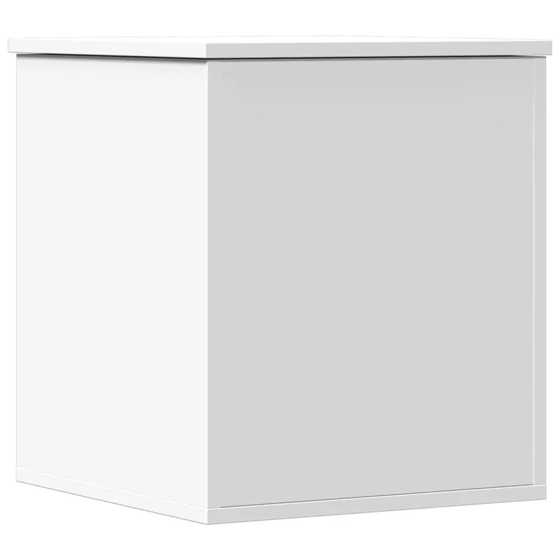 Storage Box White 40x42x46 cm Engineered Wood