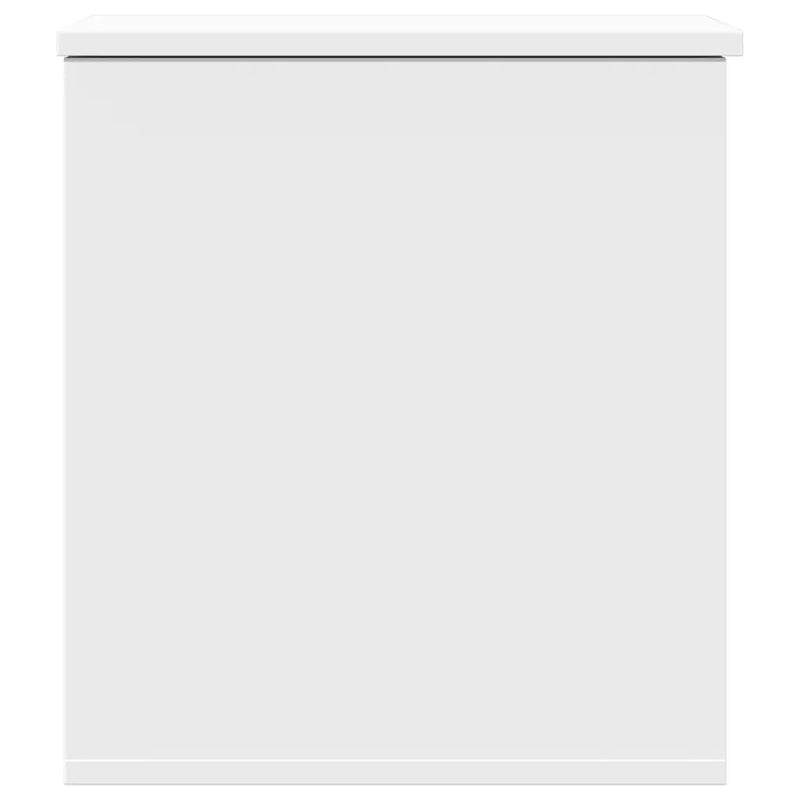 Storage Box White 40x42x46 cm Engineered Wood