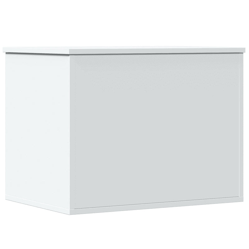Storage Box White 60x42x46 cm Engineered Wood