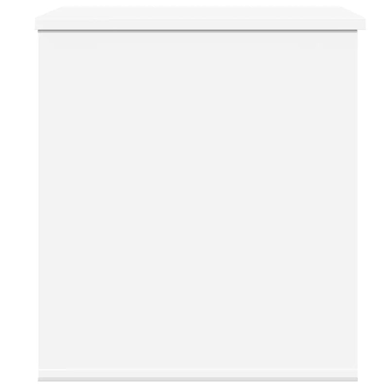Storage Box White 60x42x46 cm Engineered Wood
