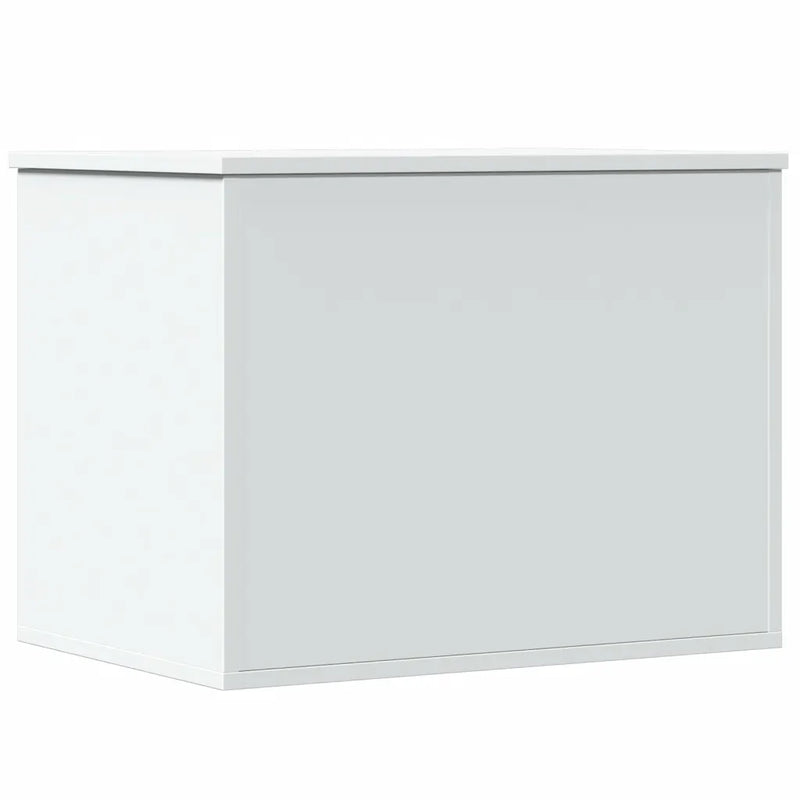 Storage Box White 60x42x46 cm Engineered Wood