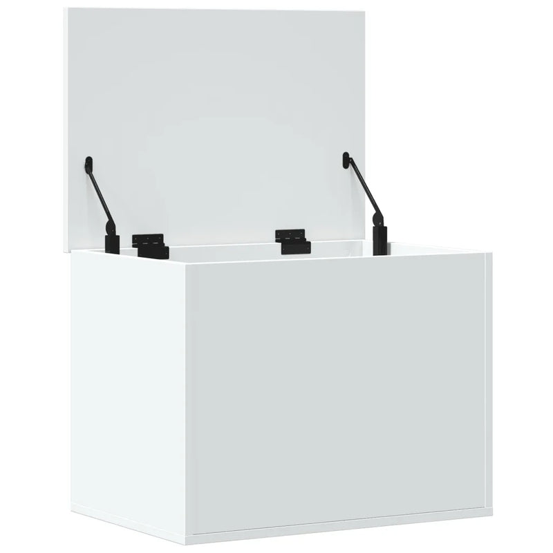 Storage Box White 60x42x46 cm Engineered Wood