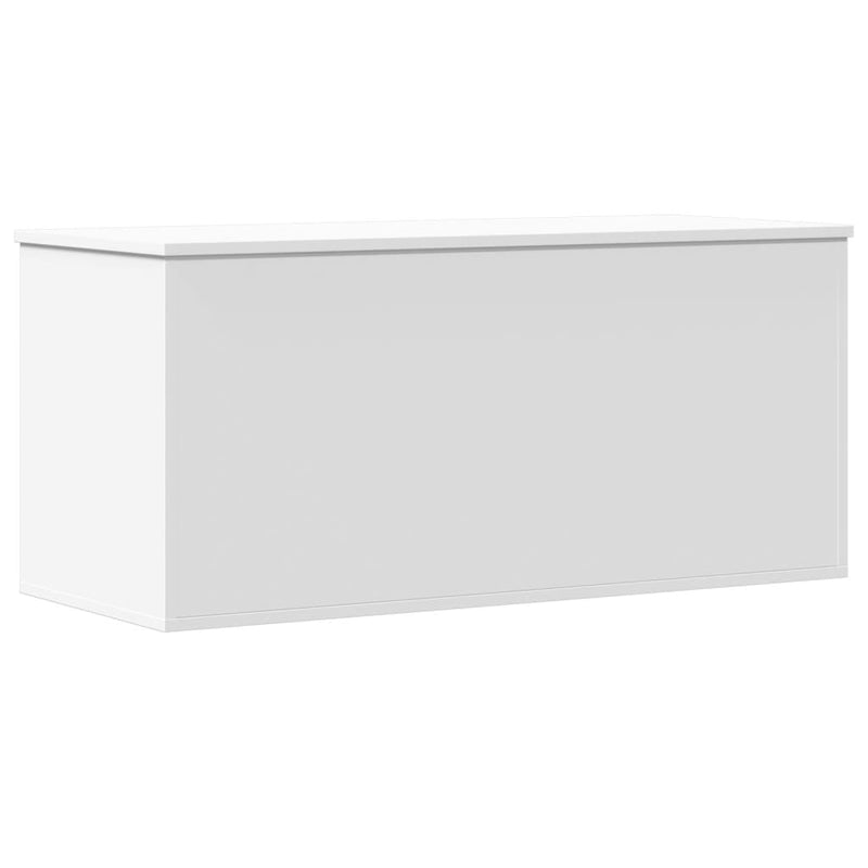 Storage Box White 100x42x46 cm Engineered Wood