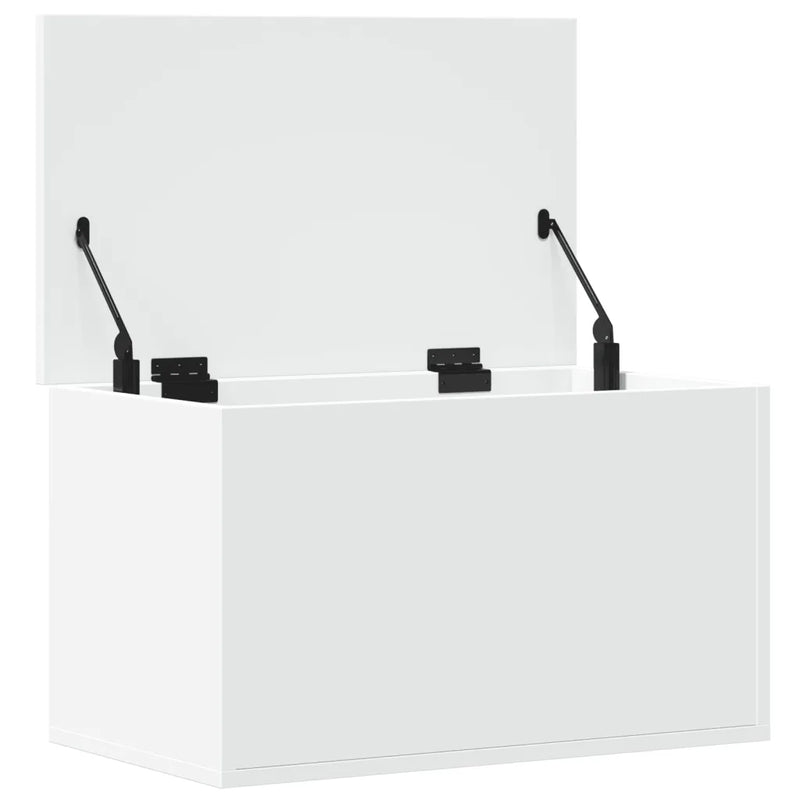 Storage Box White 60x35x35 cm Engineered Wood