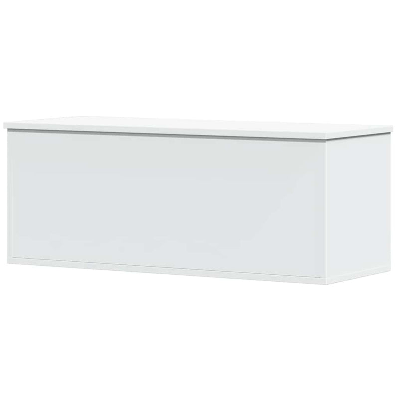 vidaXL Storage Box White 90x35x35 cm Engineered Wood