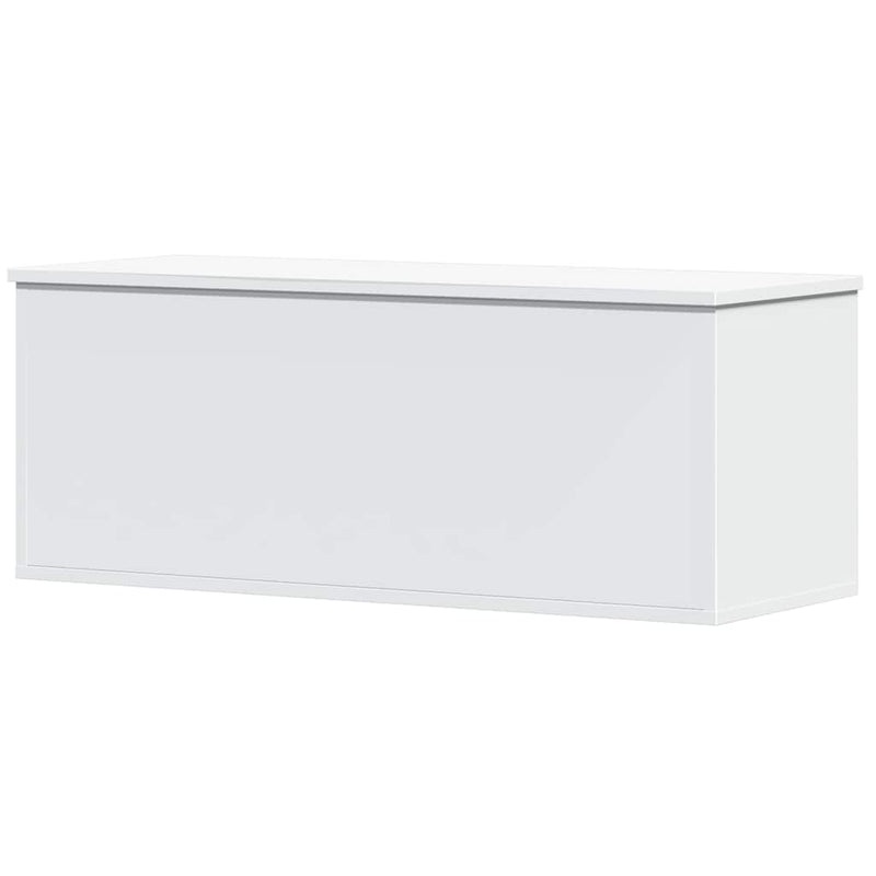 vidaXL Storage Box White 90x35x35 cm Engineered Wood