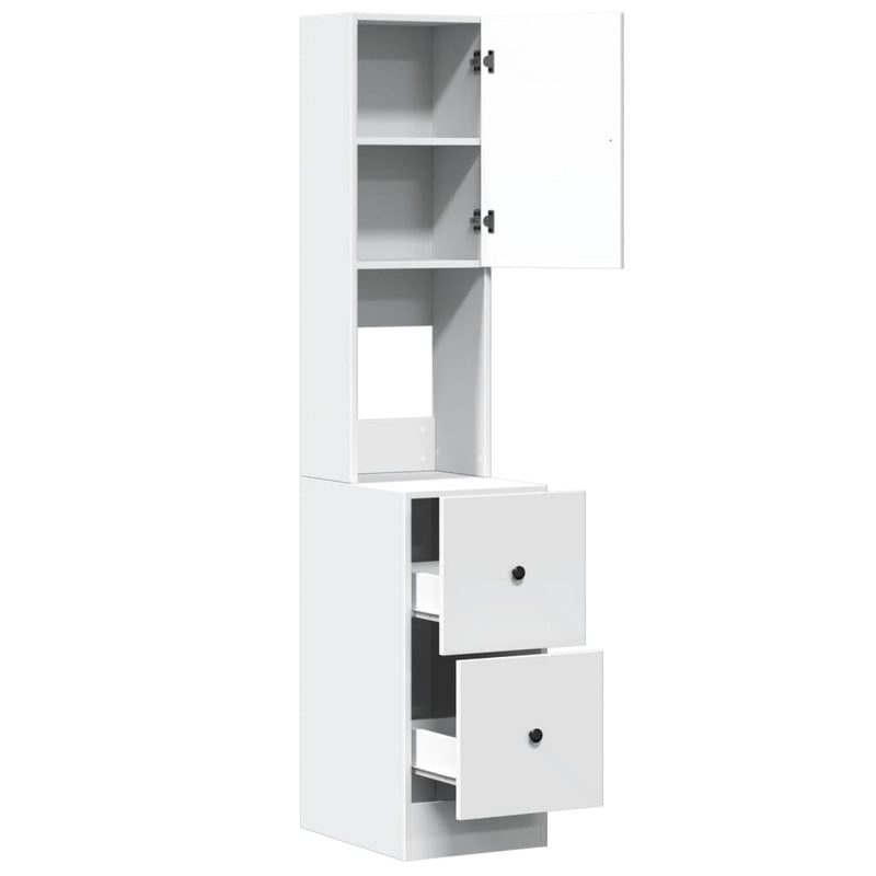 vidaXL Kitchen Cabinet White 35x50x180 cm Engineered Wood