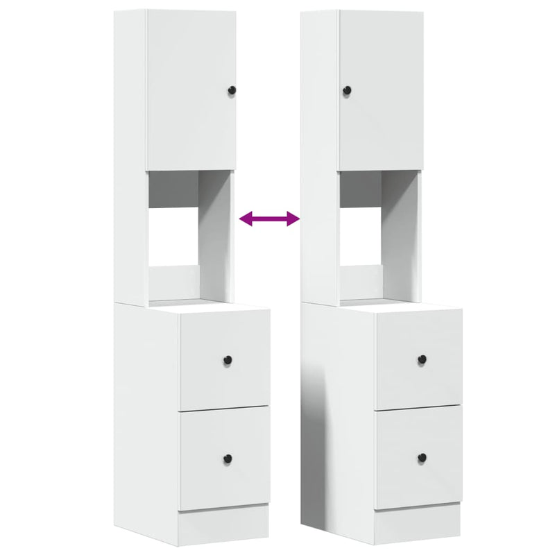 vidaXL Kitchen Cabinet White 35x50x180 cm Engineered Wood
