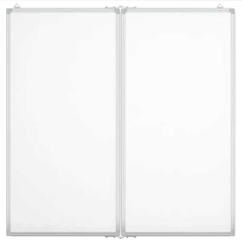 Magnetic Whiteboard Foldable 80x80x1.7 cm Aluminium