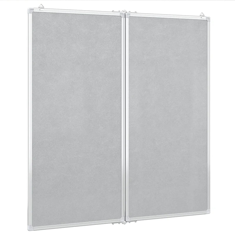 Magnetic Whiteboard Foldable 80x80x1.7 cm Aluminium