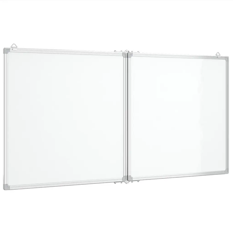 Magnetic Whiteboard Foldable 120x60x1.7 cm Aluminium