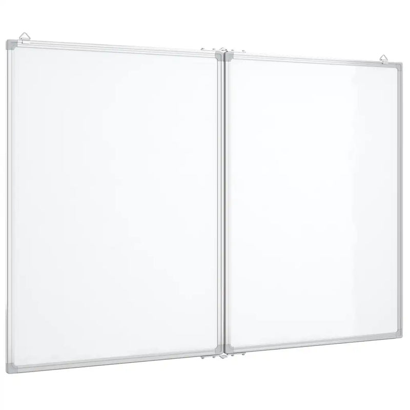 Magnetic Whiteboard Foldable 120x80x1.7 cm Aluminium