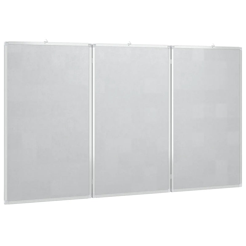 Magnetic Whiteboard Foldable 120x100x1.7 cm Aluminium
