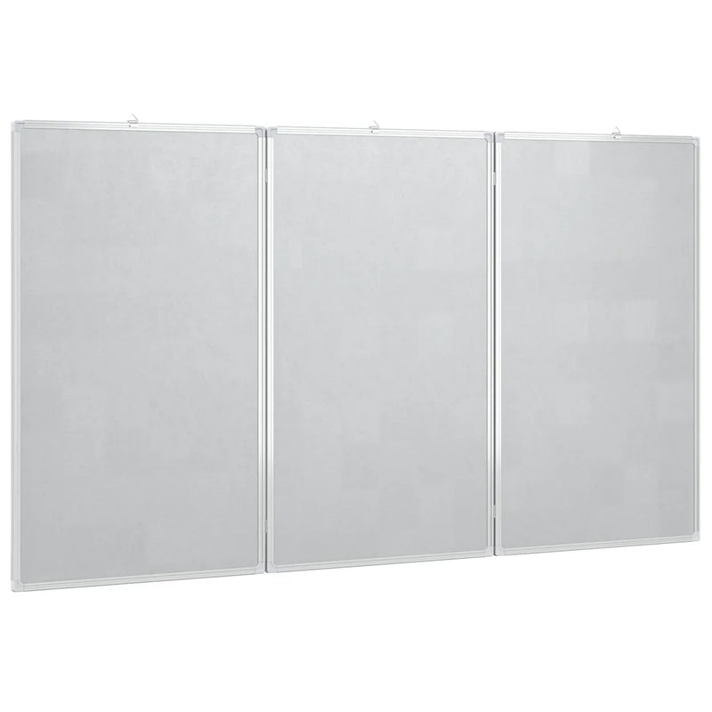 Magnetic Whiteboard Foldable 180x80x1.7 cm Aluminium