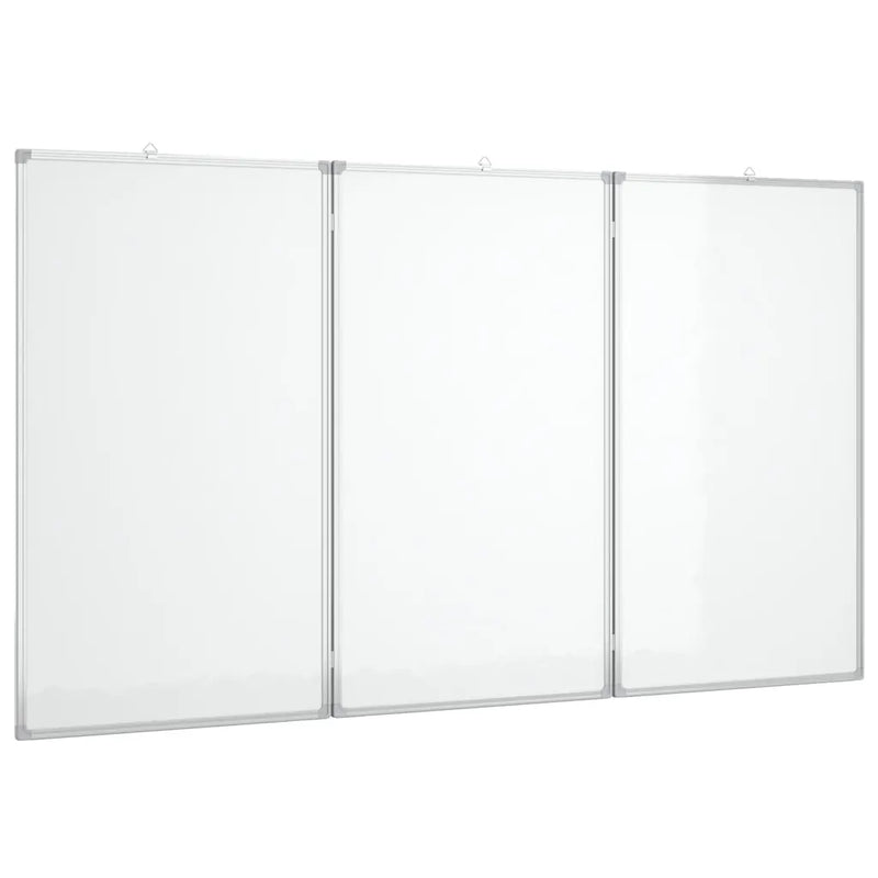 Magnetic Whiteboard Foldable 180x100x1.7 cm Aluminium