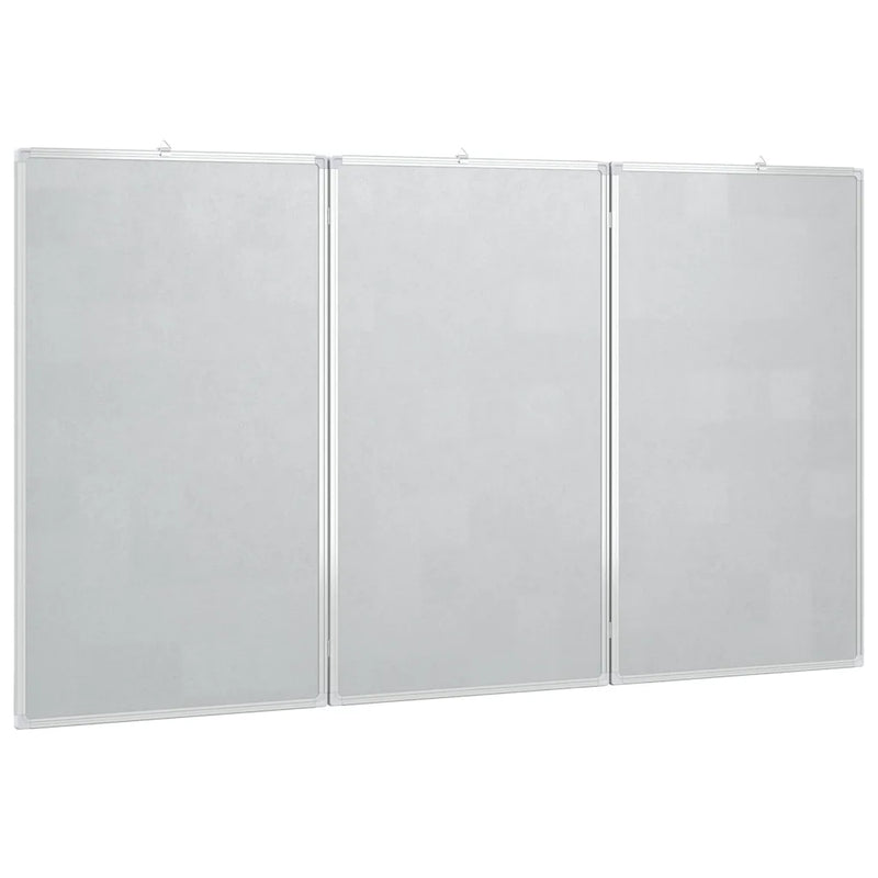 Magnetic Whiteboard Foldable 180x100x1.7 cm Aluminium