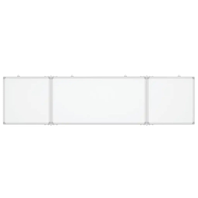 Magnetic Whiteboard Foldable 160x40x1.7 cm Aluminium