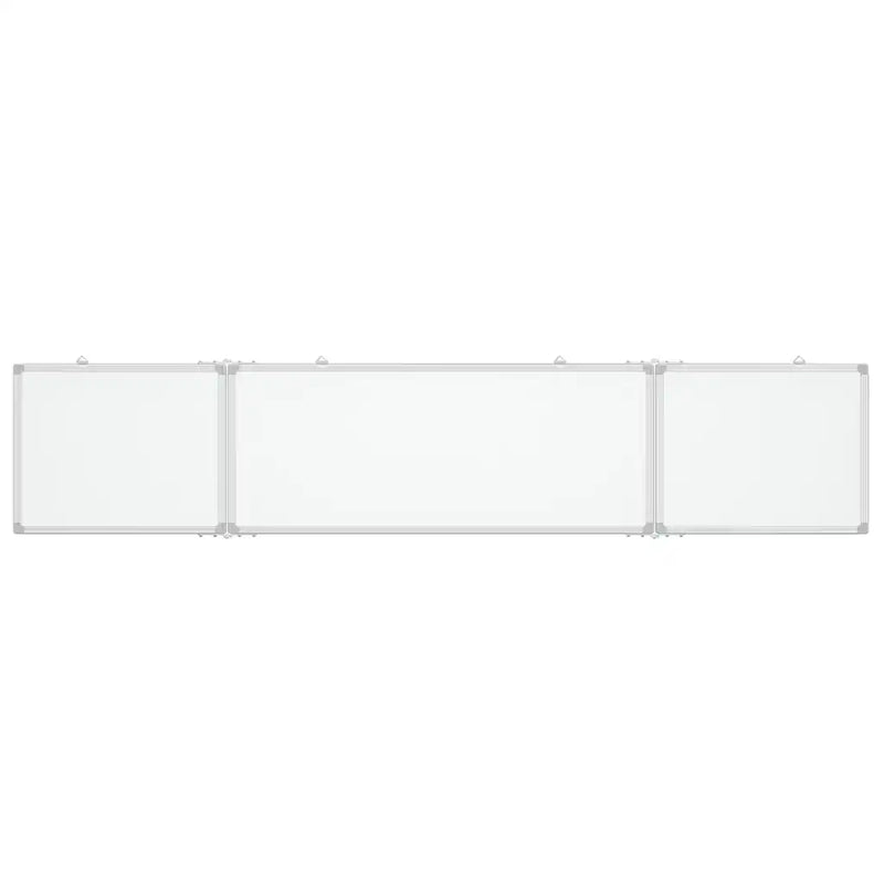Magnetic Whiteboard Foldable 200x40x1.7 cm Aluminium