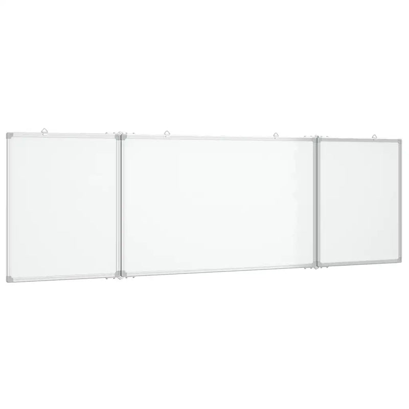 Magnetic Whiteboard Foldable 160x50x1.7 cm Aluminium