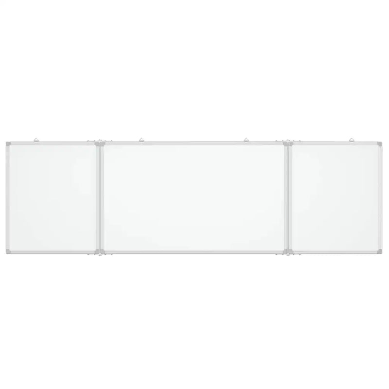 Magnetic Whiteboard Foldable 160x50x1.7 cm Aluminium