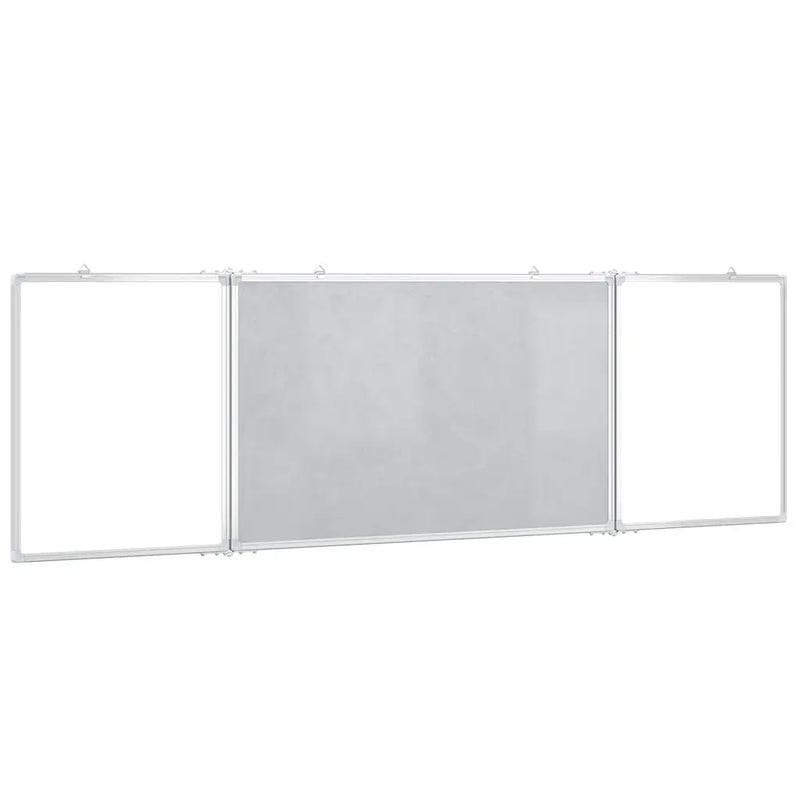 Magnetic Whiteboard Foldable 160x60x1.7 cm Aluminium