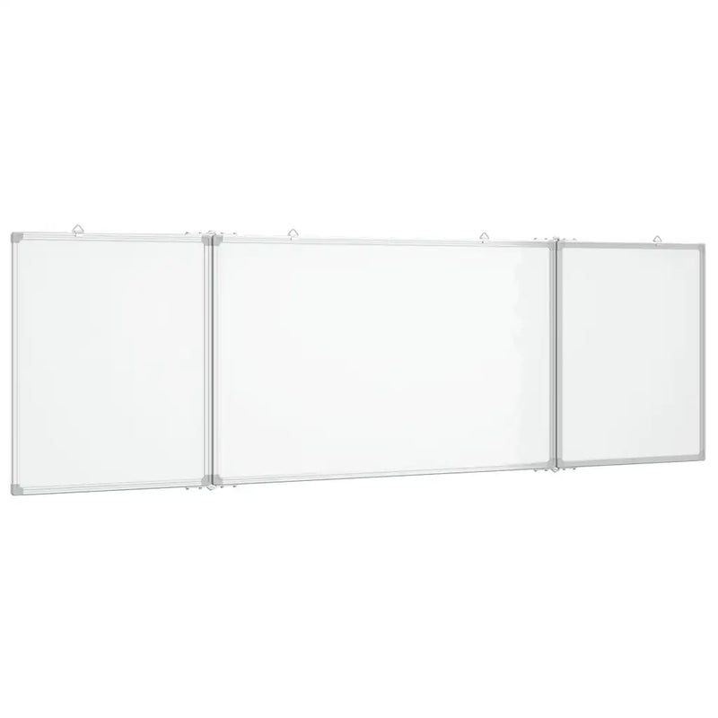 Magnetic Whiteboard Foldable 200x60x1.7 cm Aluminium