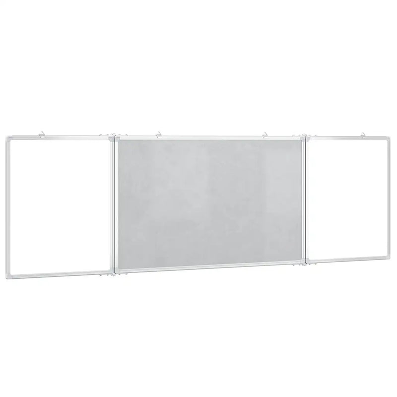 Magnetic Whiteboard Foldable 200x60x1.7 cm Aluminium