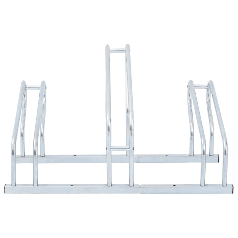 Bicycle Stand for 3 Bikes Floor Freestanding Galvanised Steel